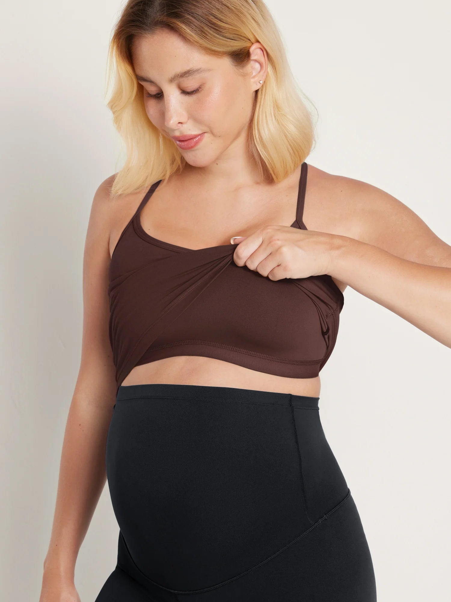 Natrelax® Y Back Maternity Tank - Ruched Sides