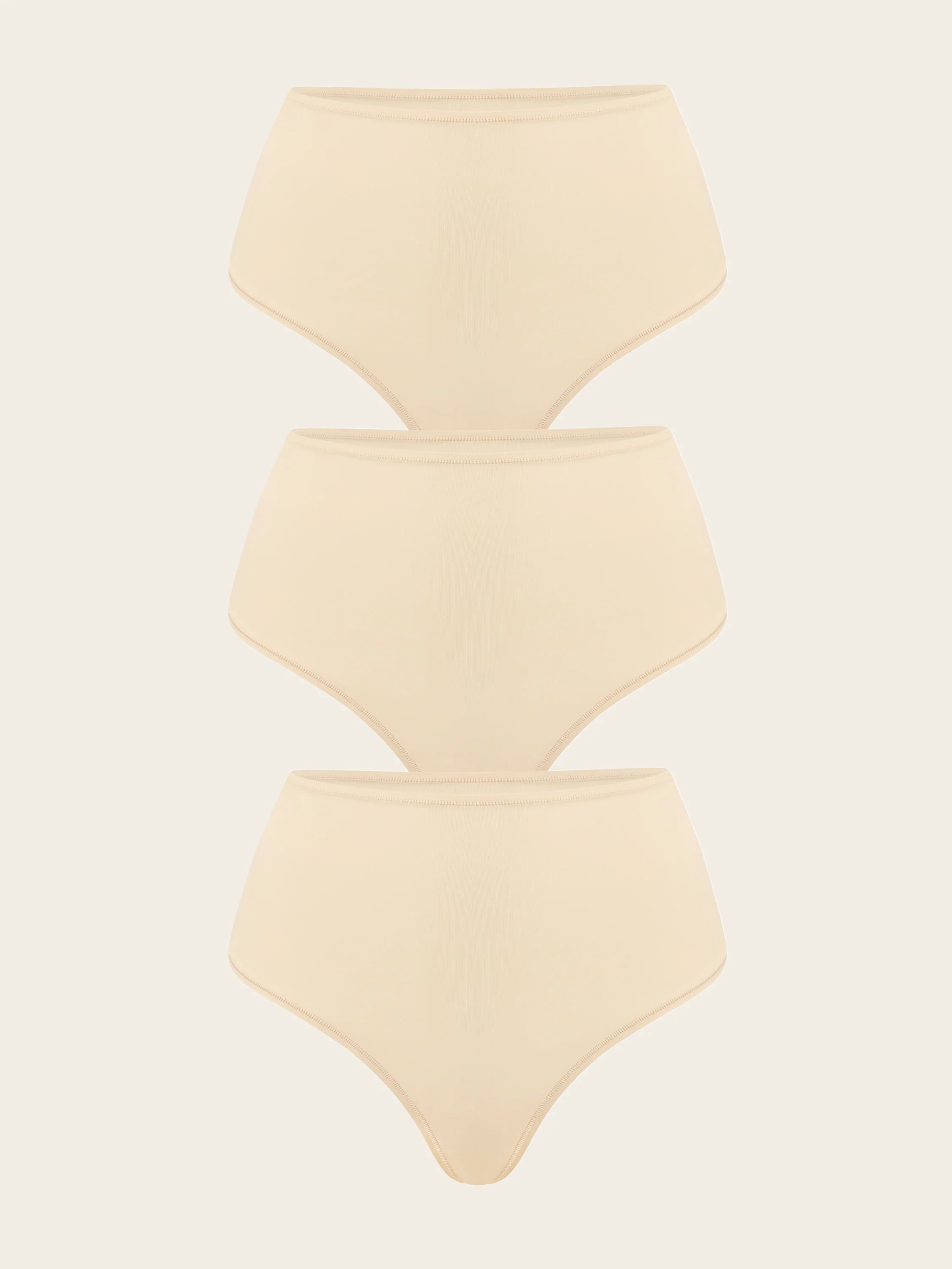 Inbarely® Smooth High Waisted Thongs 3 Pack