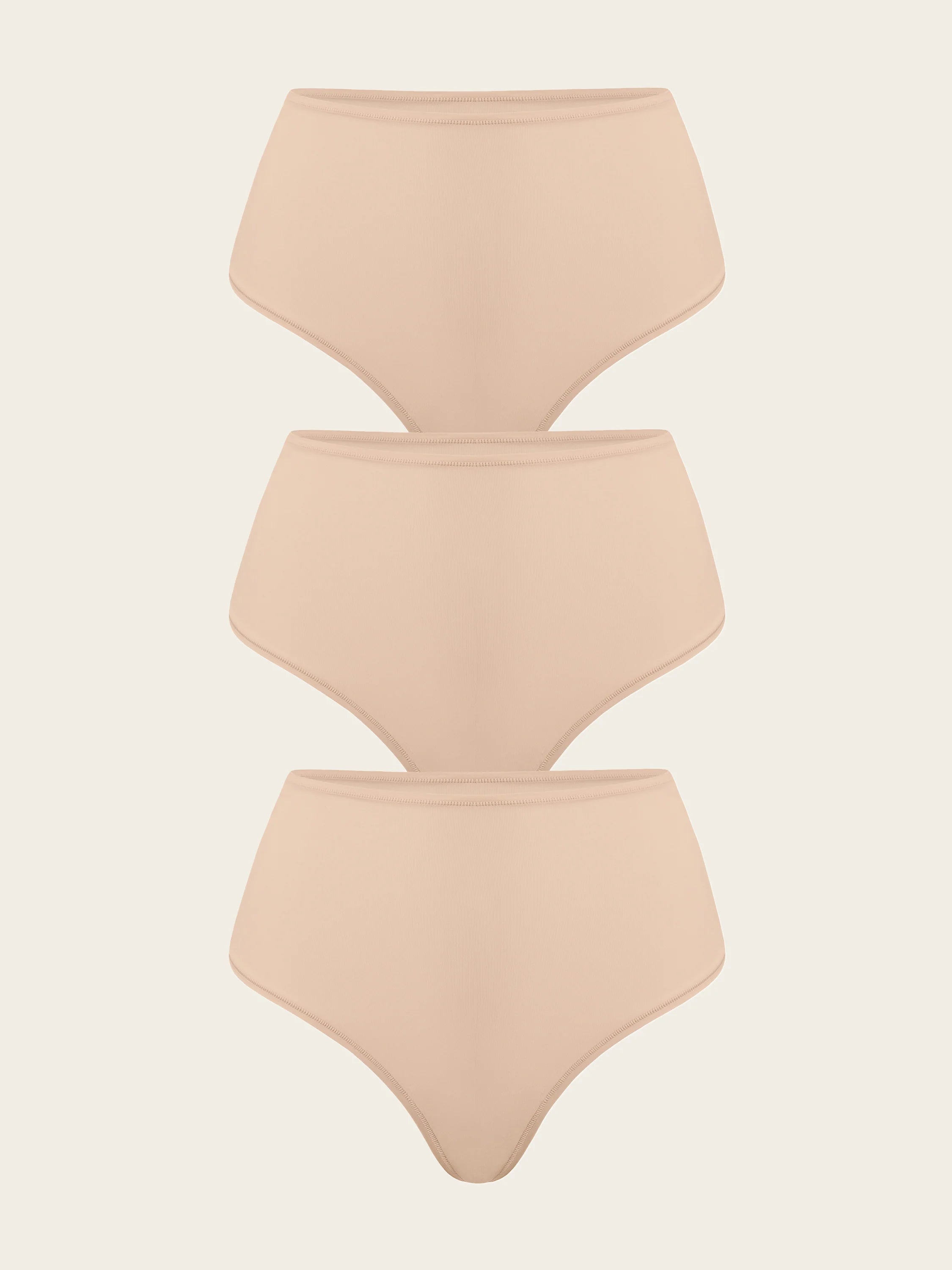 Inbarely® Smooth High Waisted Thongs 3 Pack